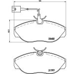 BREMBO Bremsklötze VA P 23 083 BREMBO Bremsklötze VA P 23 083
