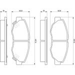 Bosch Bremsbelagsatz 0 986 461 124 Bosch Bremsbelagsatz 0 986 461 124