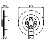 Bosch Bremsscheibe Hinterachse 0 986 479 196 Bosch Bremsscheibe Hinterachse 0 986 479 196