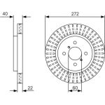 Bosch Bremsscheibe 0 986 479 V08 Bosch Bremsscheibe 0 986 479 V08