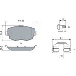 Bosch Bremsbelagsatz 0 986 424 792 Bosch Bremsbelagsatz 0 986 424 792