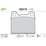 Valeo Bremsbelagsatz 598270 Valeo Bremsbelagsatz 598270