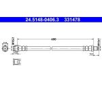 ATE Bremsschlauch 24.5148-0406.3