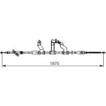 Bosch Handbremsseil 1987482742 Bosch Handbremsseil 1987482742