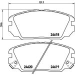 BREMBO Bremsbelagsatz, Scheibenbremse P 30 031
