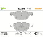Valeo Bremsbelagsatz 302275 Valeo Bremsbelagsatz 302275