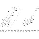 BGS Aluminium-Schneeschaufel mit steckbarem Schnellverschluss-Stiel 2139
