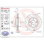 Bremsscheibe VA Brembo Xtra 09.C249.1X Bremsscheibe VA Brembo Xtra 09.C249.1X