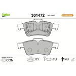 Valeo Bremsbelagsatz 301472 Valeo Bremsbelagsatz 301472