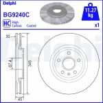 DELPHI Bremsscheibe BG9240C DELPHI Bremsscheibe BG9240C