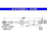 ATE Bremsschlauch 24.5176-0400.3