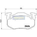 Japanparts Bremsbeläge PA-0718AF Japanparts Bremsbeläge PA-0718AF