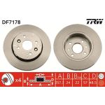 TRW Bremsscheibe Vorderachse DF7178 TRW Bremsscheibe Vorderachse DF7178