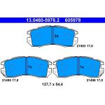 ATE Bremsbelagsatz Subaru Vorderachse Impreza/Legacy 1.6-2.2 89-00 13.0460-5978.2 ATE Bremsbelagsatz Subaru Vorderachse Impreza/Legacy 1.6-2.2 89-00 13.0460-5978.2