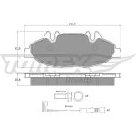 TOMEX brakes Bremsbelagsatz, Scheibenbremse TX 15-02 TOMEX brakes Bremsbelagsatz, Scheibenbremse TX 15-02