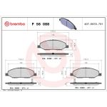 BREMBO Bremsklötze VA P 56 088 BREMBO Bremsklötze VA P 56 088