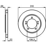 Bremsscheibe VA 0 986 478 839 Bremsscheibe VA 0 986 478 839