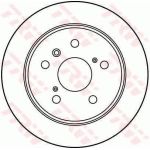 TRW Bremsscheibe DF2661 TRW Bremsscheibe DF2661