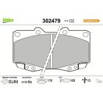 302479 Valeo Bremsbelagsatz 302479 302479 Valeo Bremsbelagsatz 302479