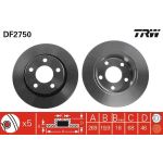 TRW Bremsscheibe DF2750 TRW Bremsscheibe DF2750
