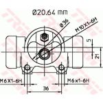 TRW Bremsrolle BWF112 TRW Bremsrolle BWF112
