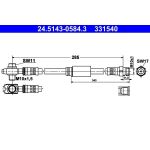 ATE Bremsschlauch 24.5143-0584.3 ATE Bremsschlauch 24.5143-0584.3