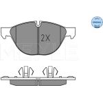 Bremsbelagsatz Bmw P. E70/E71 X5/X6 3.0-4.8 07-08 025 241 7219 Bremsbelagsatz Bmw P. E70/E71 X5/X6 3.0-4.8 07-08 025 241 7219