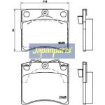Japanparts Bremsbeläge PA-0950AF Japanparts Bremsbeläge PA-0950AF