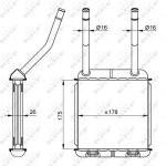 Wärmetauscher, Innenraumheizung 58147 Wärmetauscher, Innenraumheizung 58147
