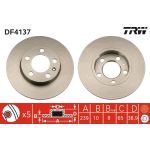 TRW Bremsscheibe DF4137 TRW Bremsscheibe DF4137