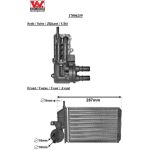 VAN WEZEL Wärmetauscher, Innenraumheizung 17006259