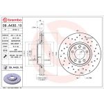 Brembo Bremsscheibe Vorderachse 09.A430.1X Brembo Bremsscheibe Vorderachse 09.A430.1X