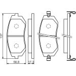 Bosch Bremsbelagsatz 0 986 494 558 Bosch Bremsbelagsatz 0 986 494 558