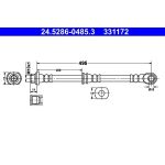 ATE Bremsschlauch 24.5286-0485.3 ATE Bremsschlauch 24.5286-0485.3