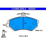 ATE Bremsbelagsatz Audi S. 80/100/A4 82-01 13.0460-2934.2 ATE Bremsbelagsatz Audi S. 80/100/A4 82-01 13.0460-2934.2
