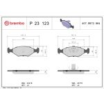 BREMBO Bremsklötze VA P 23 123 BREMBO Bremsklötze VA P 23 123