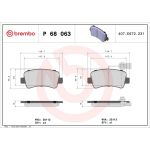 BREMBO Bremsklötze HA P 68 063 BREMBO Bremsklötze HA P 68 063