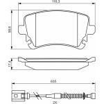 Bosch Bremsbelagsatz 0 986 494 669 Bosch Bremsbelagsatz 0 986 494 669