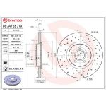 Bremsscheibe VA Xtra 09.A728.1X Bremsscheibe VA Xtra 09.A728.1X