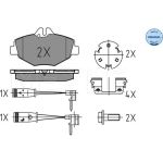 Bremsbelagsatz Db P. W211 02- Mit Sensor 025 237 4320/W Bremsbelagsatz Db P. W211 02- Mit Sensor 025 237 4320/W