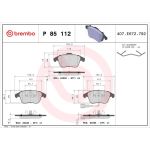 BREMBO Bremsklötze VA P 85 112 BREMBO Bremsklötze VA P 85 112