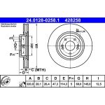 Bremsscheibe Hyundai P. I40 1.6-2.0 Gdi 11 24.0128-0258.1 Bremsscheibe Hyundai P. I40 1.6-2.0 Gdi 11 24.0128-0258.1