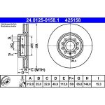 Bremsscheibe Vw Passat 24.0125-0158.1 Bremsscheibe Vw Passat 24.0125-0158.1