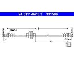 ATE Bremsschlauch 24.5111-0415.3 ATE Bremsschlauch 24.5111-0415.3