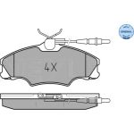 Bremsbelagsatz Peugeot S. 406 95-04 Mit Sensor 025 217 2419/W Bremsbelagsatz Peugeot S. 406 95-04 Mit Sensor 025 217 2419/W