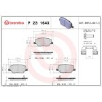 BREMBO Bremsklötze Xtra VA P 23 164X BREMBO Bremsklötze Xtra VA P 23 164X