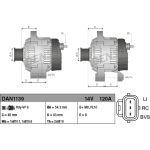 DENSO Generator DAN1139 DENSO Generator DAN1139