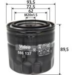 Valeo Ölfilter 586137