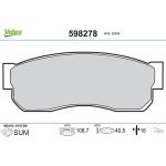 Valeo Bremsbelagsatz 598278 Valeo Bremsbelagsatz 598278