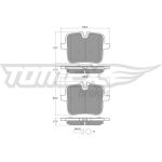 TOMEX brakes Bremsbelagsatz, Scheibenbremse TX 60-07 TOMEX brakes Bremsbelagsatz, Scheibenbremse TX 60-07
